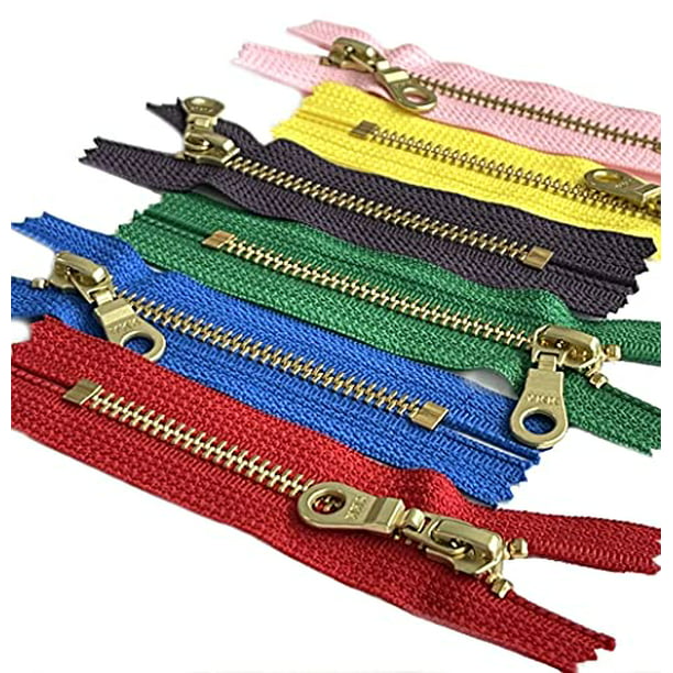 6 Inch Regular Closed end Zips Various Colours